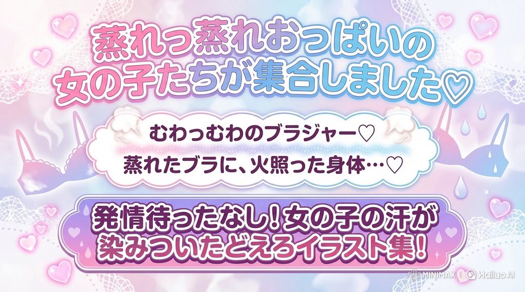 【ブルアカ】むわっむわ！蒸れたブラを見せてくれる生徒達！【ブラジャーとパンティ、たわわなおっぱい】-RJ01538091
